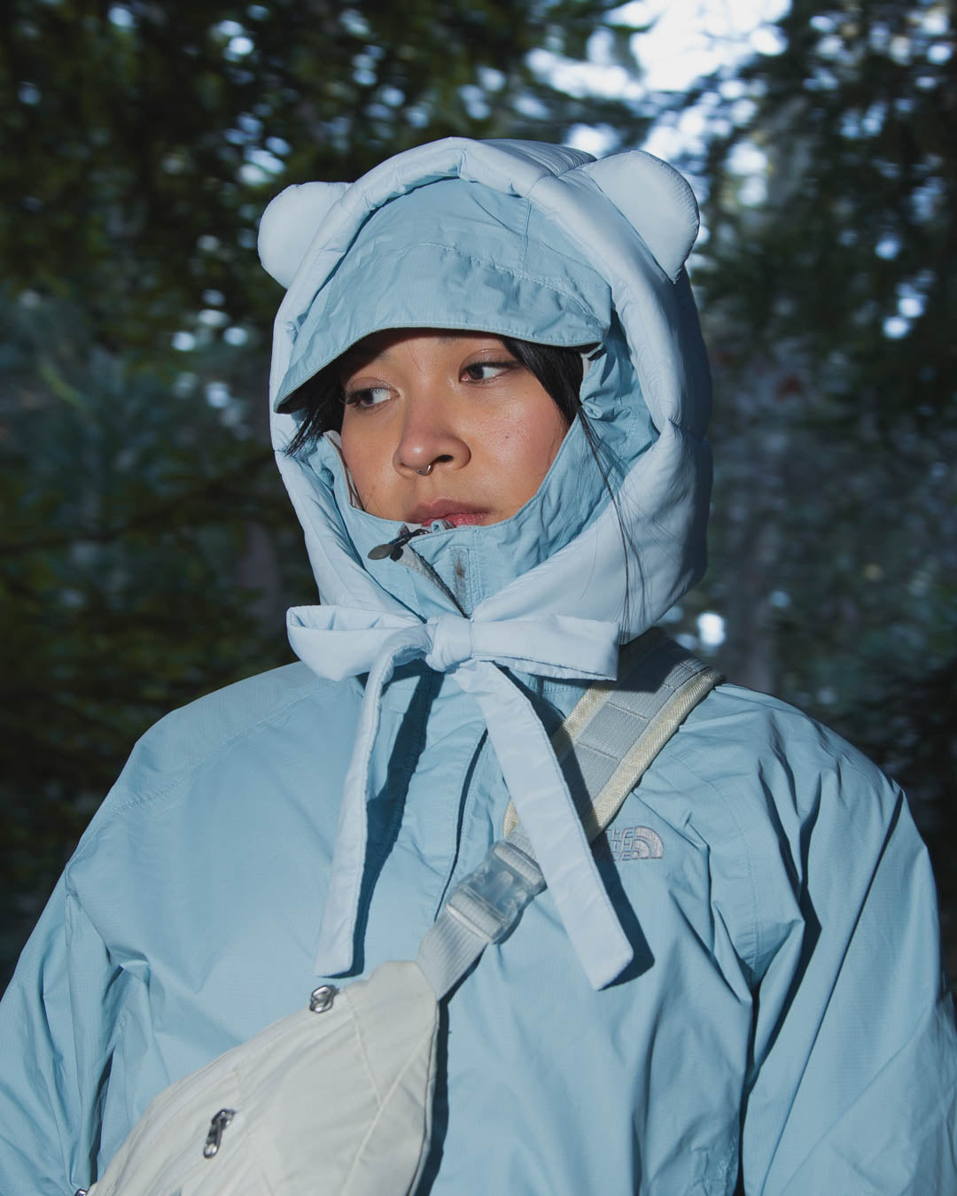 Puffer Bear Hood V2 [Glacier]