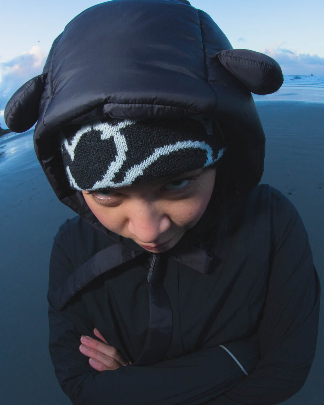 Puffer Bear Hood V2 [Midnight]