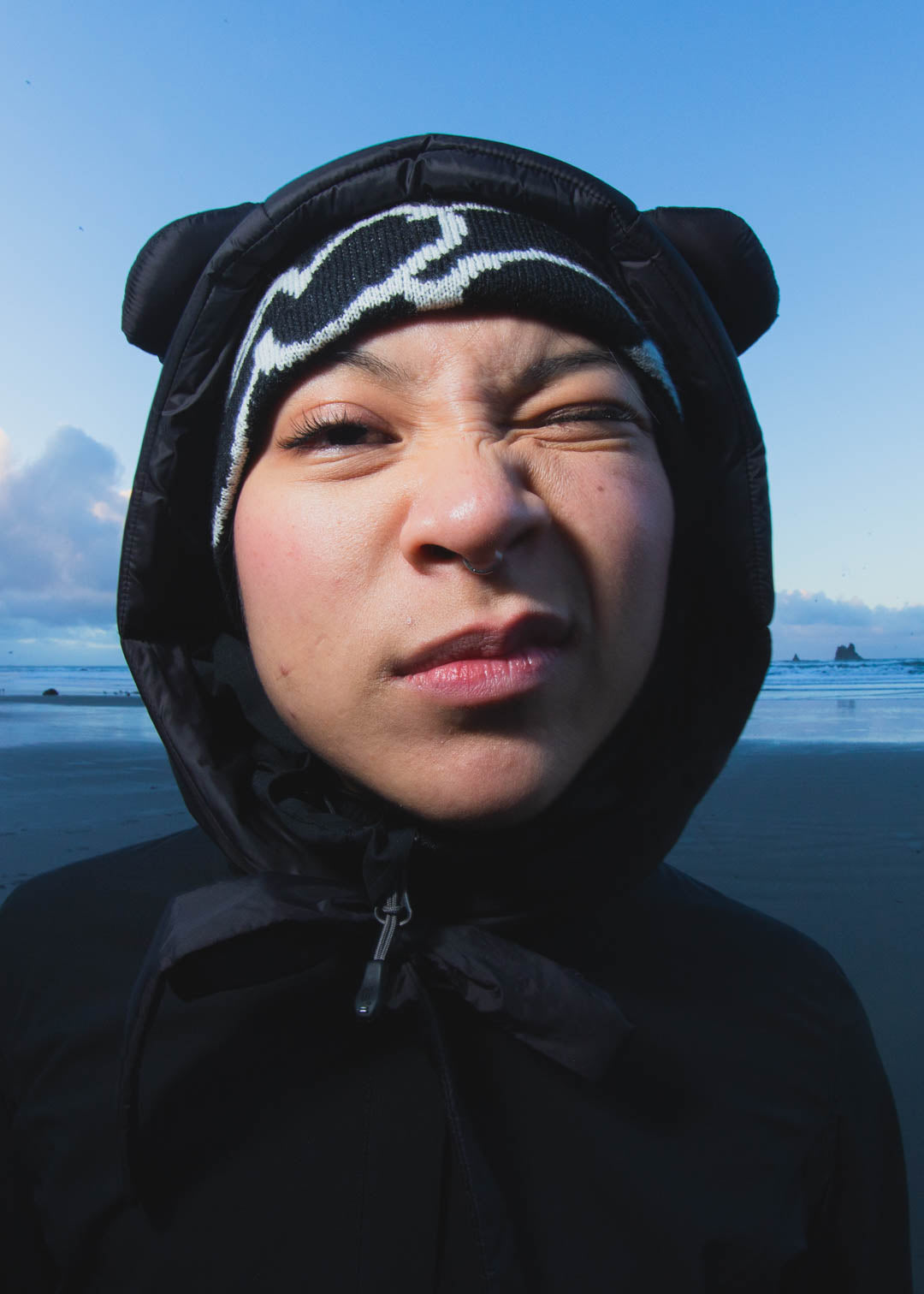 Puffer Bear Hood V2 [Midnight]