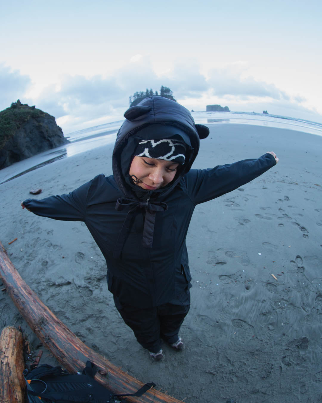 Puffer Bear Hood V2 [Midnight]