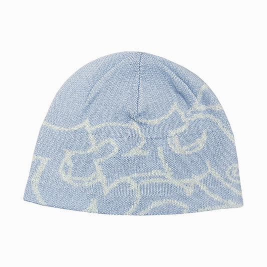 Hollow Skull Cap- Cyber Blue