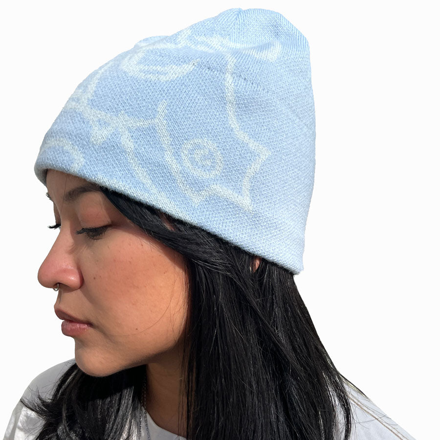 Hollow Skull Cap- Cyber Blue