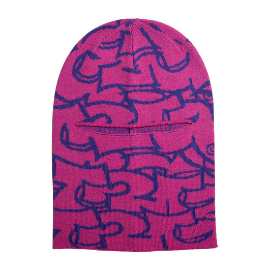 Hollow Skull Balaclava [Fuchsia]