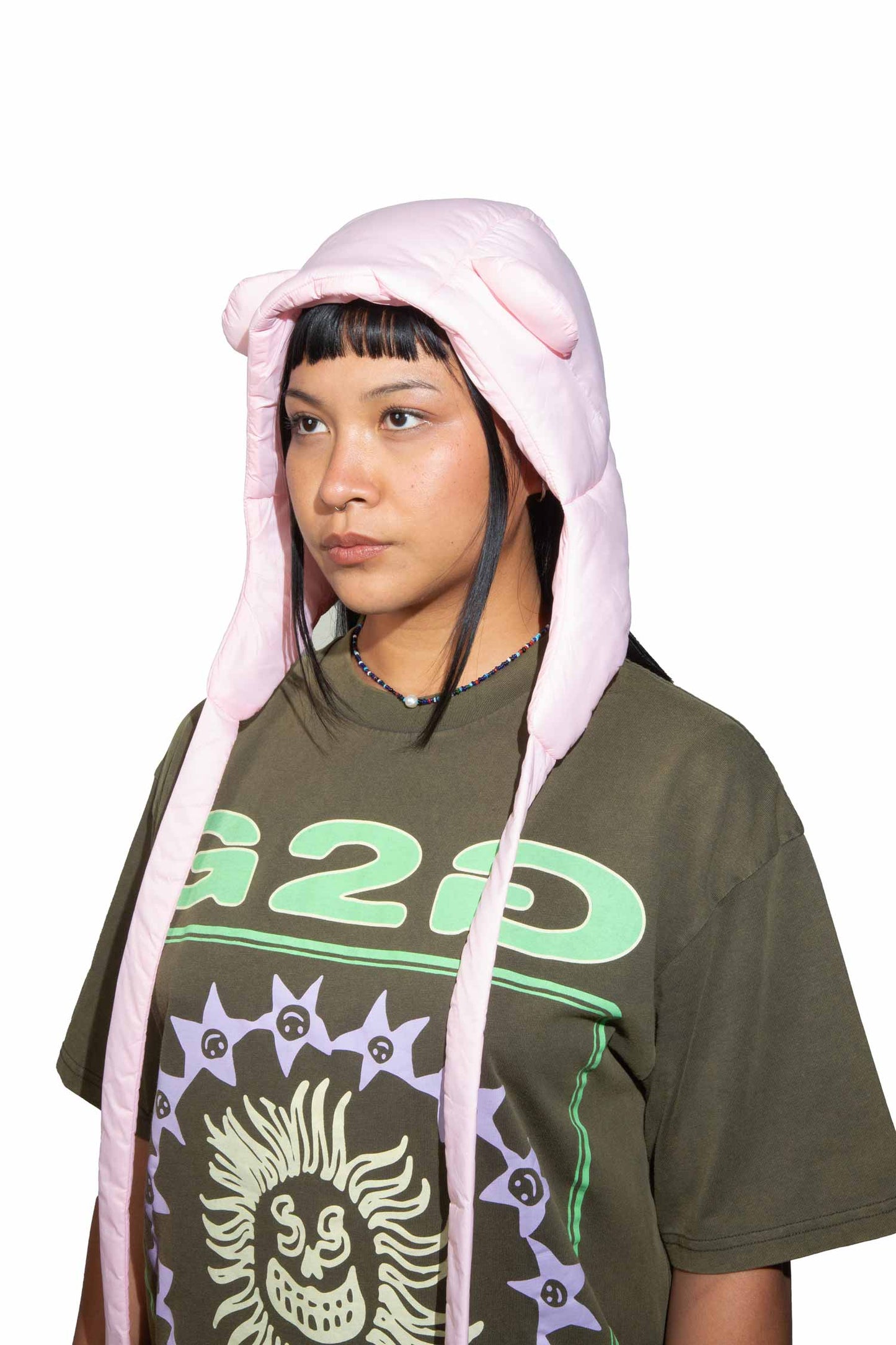 Puffer Bear Hood V2 [Hibiscus]