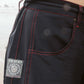 Contrast Stitch Barrel Pants