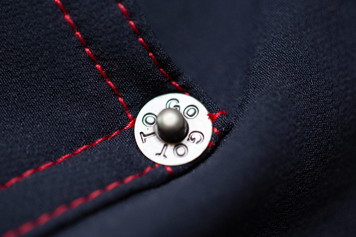 Contrast Stitch Barrel Pants