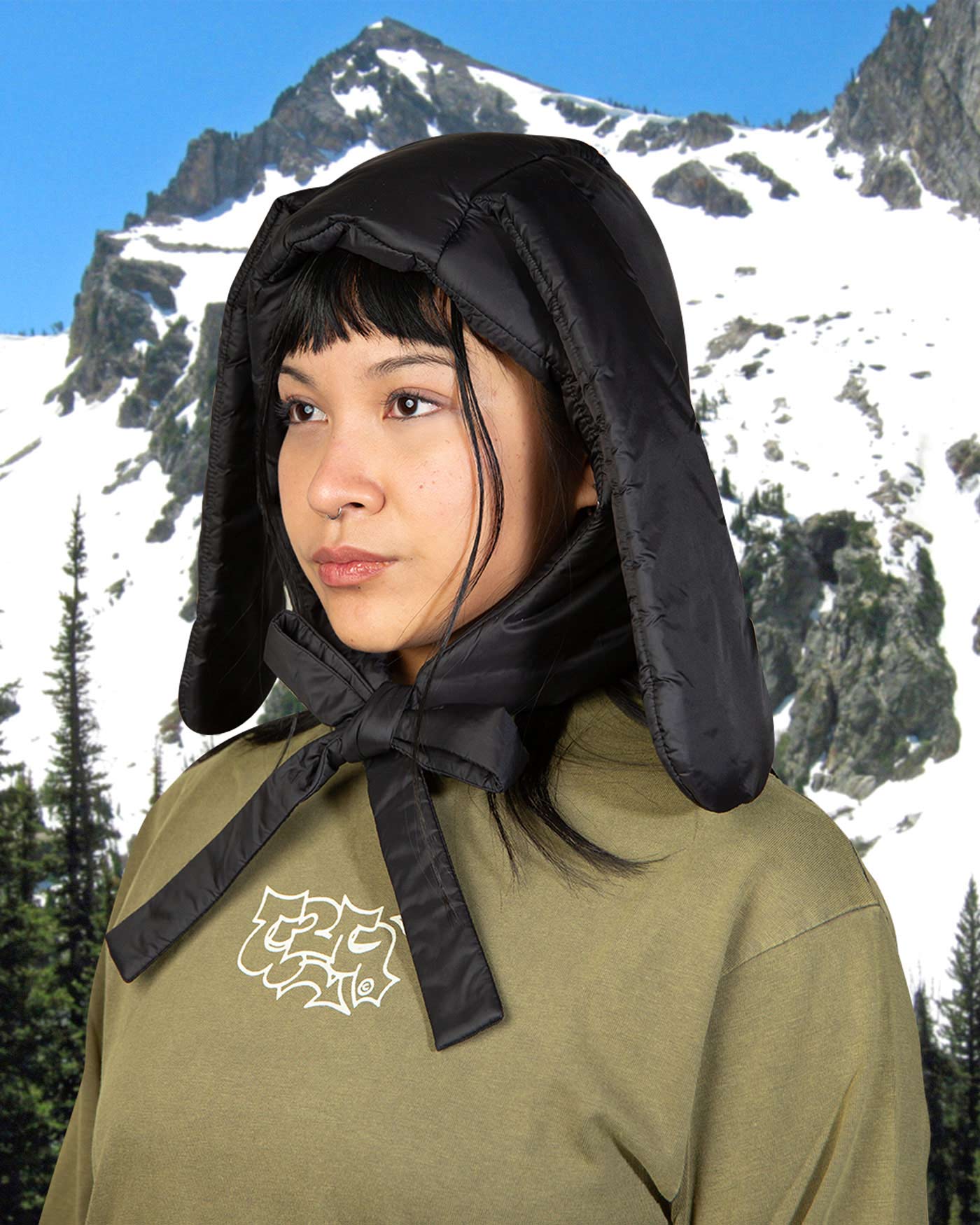 Puffer Bunny Hood [Midnight]