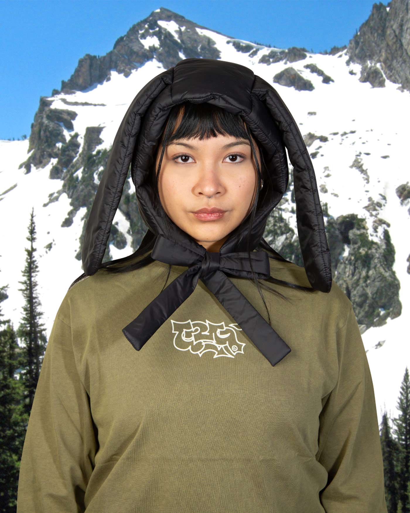 Puffer Bunny Hood [Midnight]